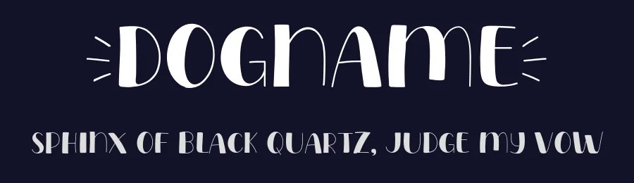 Dogname by Khurasan — Decorative Font — thumbnail 2