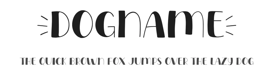 Dogname by Khurasan — Decorative Font