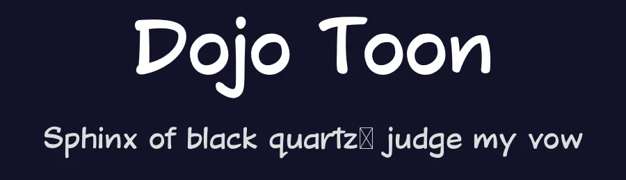 Dojo Toon by Design Dojo — Decorative Font — thumbnail 2