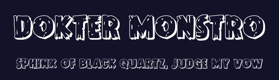 Dokter Monstro by Iconian Fonts — Decorative Font — thumbnail 2