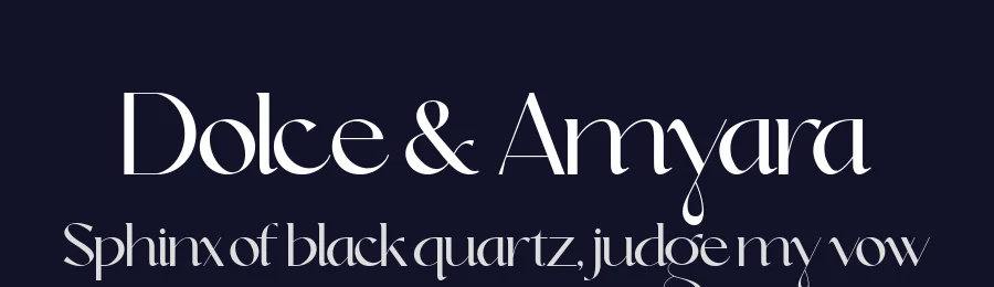 Dolce & Amyara by Hishand Studio — Sans Serif Font — thumbnail 2