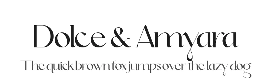 Dolce & Amyara by Hishand Studio — Sans Serif Font