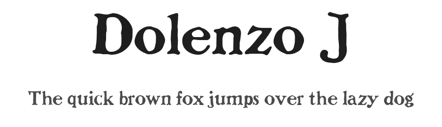 Dolenzo J by Julius B. Thyssen — Decorative Font