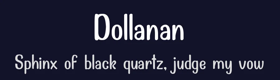 Dollanan by Mohammad Azmil Bahar — Decorative Font — thumbnail 2