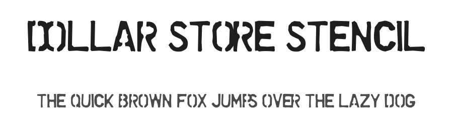Dollar Store Stencil