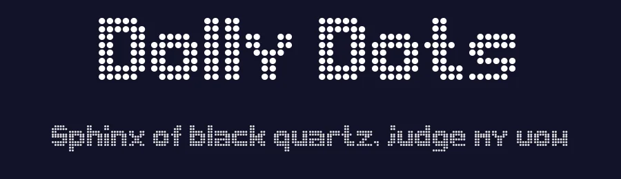 Dolly Dots by Jos Elsendoorn — Display Font — thumbnail 2