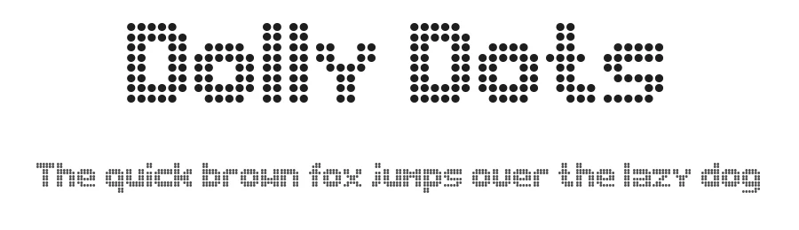 Dolly Dots by Jos Elsendoorn β Display Font