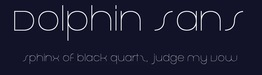 Dolphin Sans by FontBlast Design — Sans Serif Font — thumbnail 2