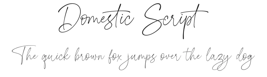 Domestic Script