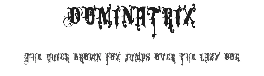 Dominatrix by Bolt Cutter Design-Industrial Strength — Blackletter Font