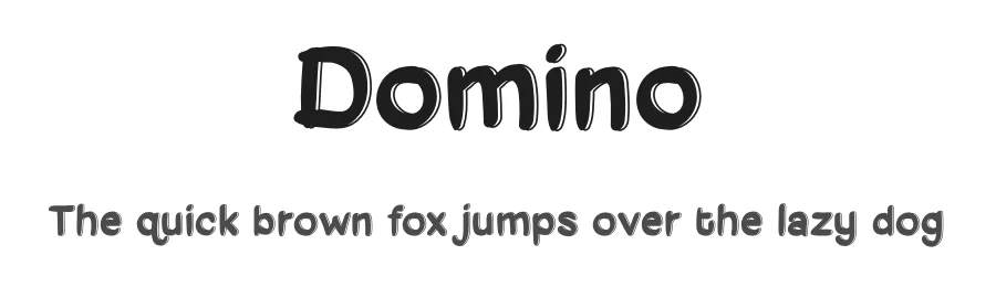 Domino by Id: #1146462 — Decorative Font