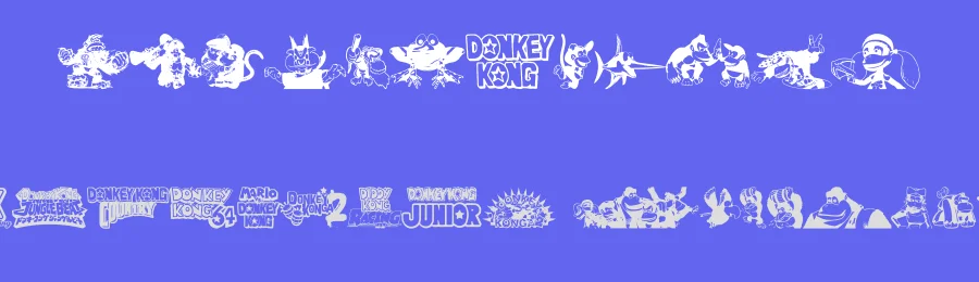 Donkey Kong World by xstreamed.tv — Dingbats Font — thumbnail 3