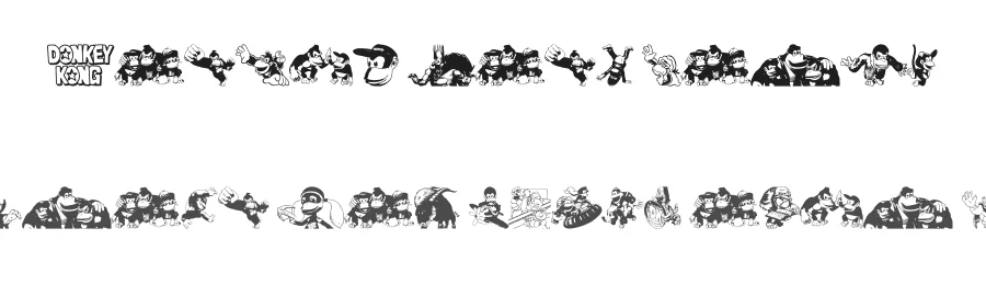 Donkey Kong World by xstreamed.tv — Dingbats Font