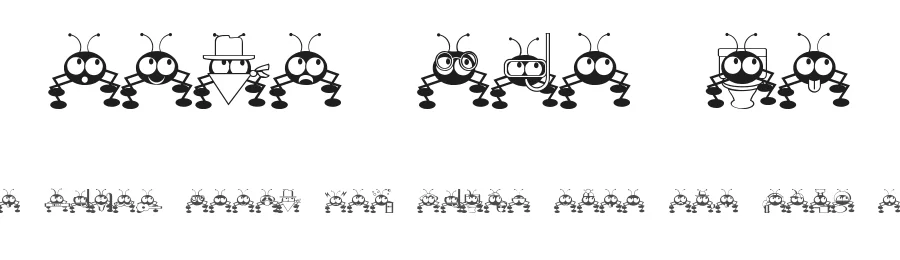 Don't Bug Me by Jeff Levine — Dingbats Font