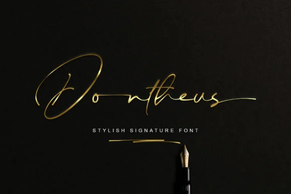 Dontheus Font by lemonthe — Script Handwritten Font