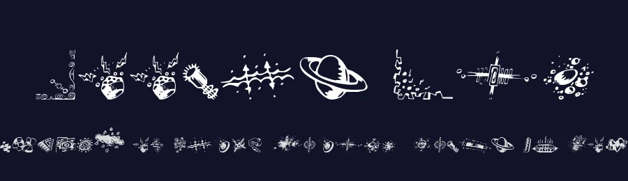 Doodle Art by Gene M. Grubb — Dingbats Font — thumbnail 2