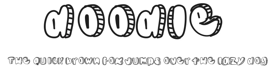 Doodle by Des Gomez β Decorative Font