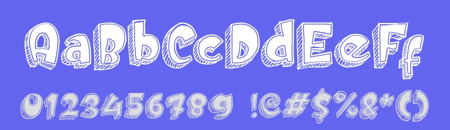 Doodletoon by Ahmad Zulfikar Ali — Decorative Font — thumbnail 3