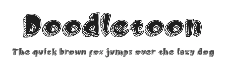 Doodletoon by Ahmad Zulfikar Ali β Decorative Font