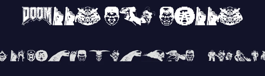 Doom And Gloom by xstreamed.tv — Dingbats Font — thumbnail 2