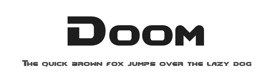 Doom — Display Font