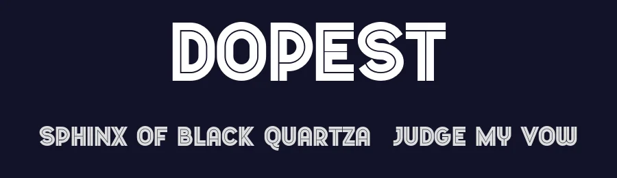 Dopest by Marsnev — Sans Serif Font — thumbnail 2