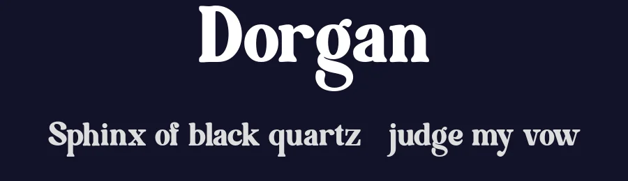Dorgan by Achmad Yani — Decorative Font — thumbnail 2