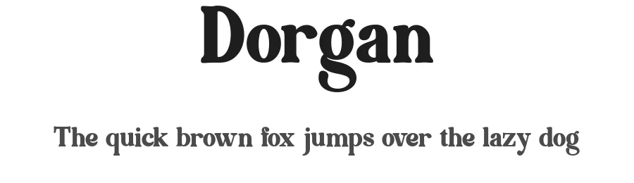 Dorgan by Achmad Yani — Decorative Font
