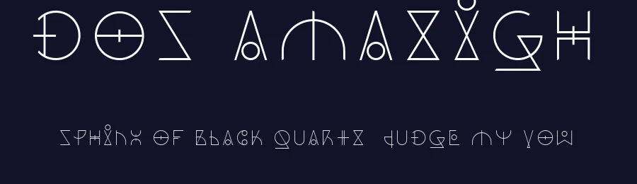 Dos Amazigh by DOSBCN Branding studio — Decorative Font — thumbnail 2