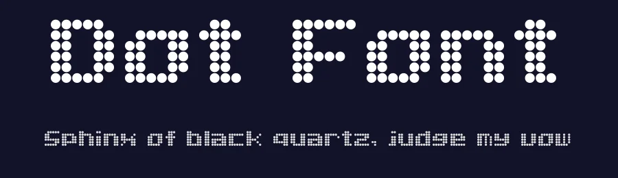 Dot Font by Eisuke Furukawa — Display Font — thumbnail 2