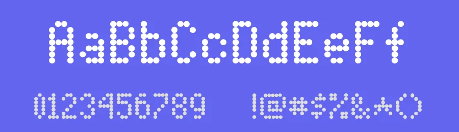 Dot Matrix by Moonbase Press — Display Font — thumbnail 3