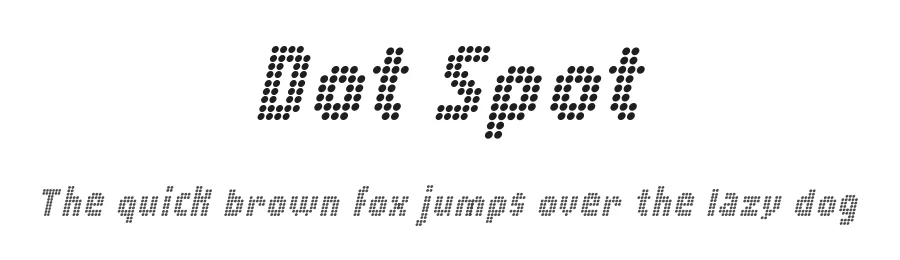 Dot Spot by Galdino Otten Fonts — Display Font