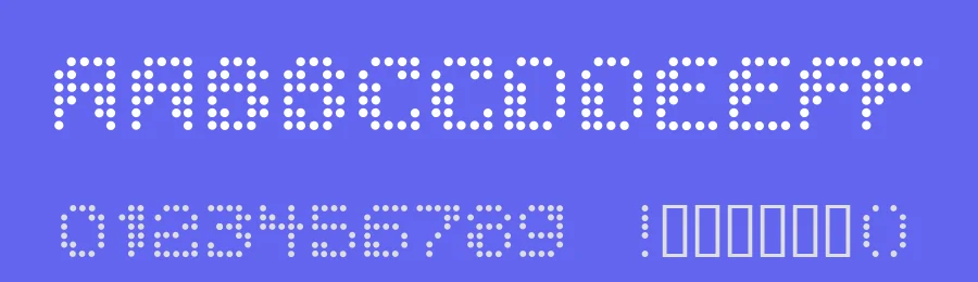 Dotchaos by Henrik Pettersson — Display Font — thumbnail 3