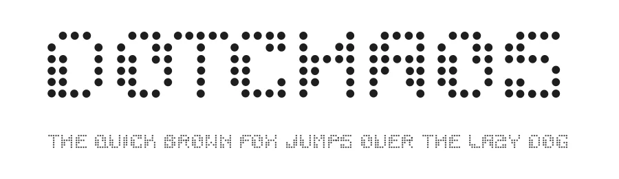 Dotchaos by Henrik Pettersson — Display Font
