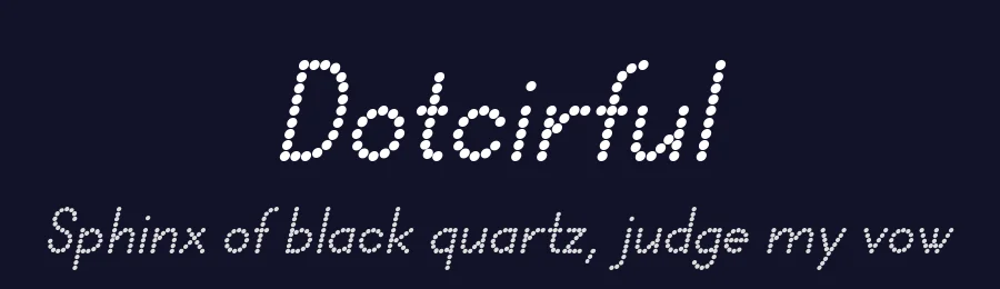 Dotcirful by 7NTypes — Display Font — thumbnail 2