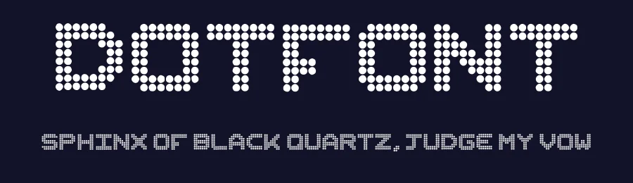 Dotfont by Geovanny Valdivia — Display Font — thumbnail 2