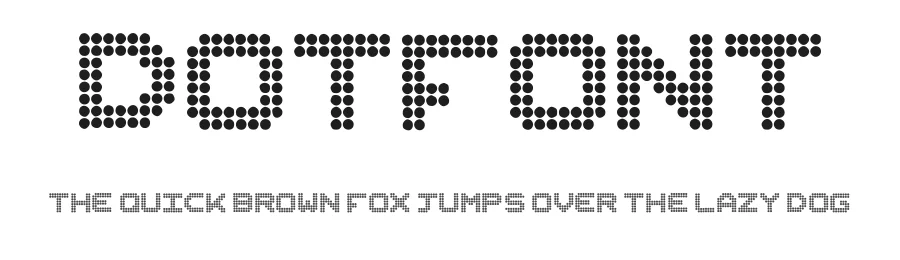 Dotfont by Geovanny Valdivia — Display Font