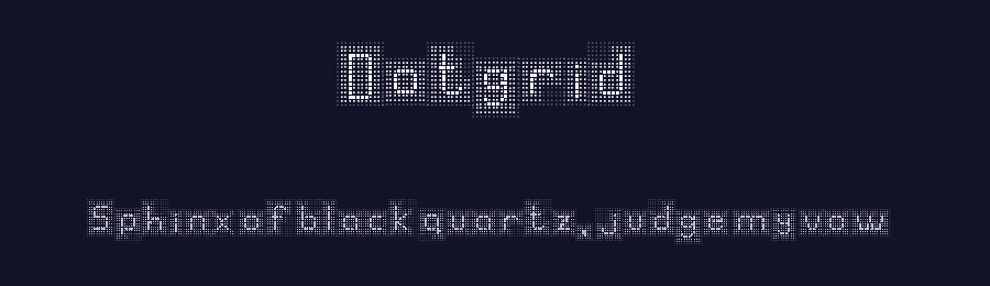 Dotgrid by ikarusmedia — Display Font — thumbnail 2