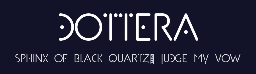 Dottera by Union Sozialer Einrichtungen gGmbH — Decorative Font — thumbnail 2