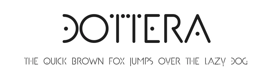 Dottera by Union Sozialer Einrichtungen gGmbH — Decorative Font