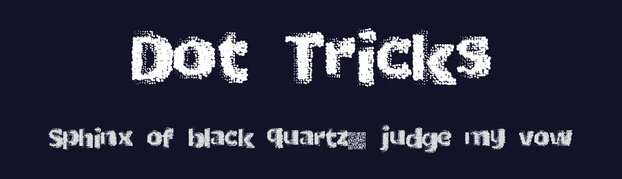 Dot Tricks by Xerographer Fonts — Decorative Font — thumbnail 2