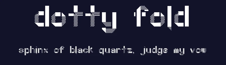 Dotty Fold by Jen Allison — Display Font — thumbnail 2