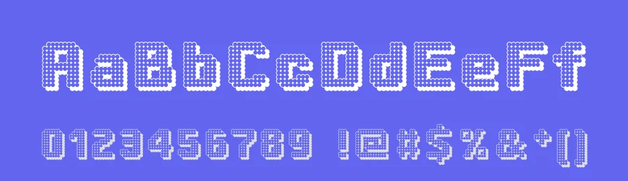 Dotty Shadow by Manfred Klein — Display Font — thumbnail 3