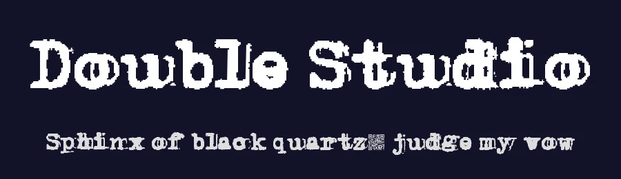 Double Studio by Xerographer Fonts — Decorative Font — thumbnail 2