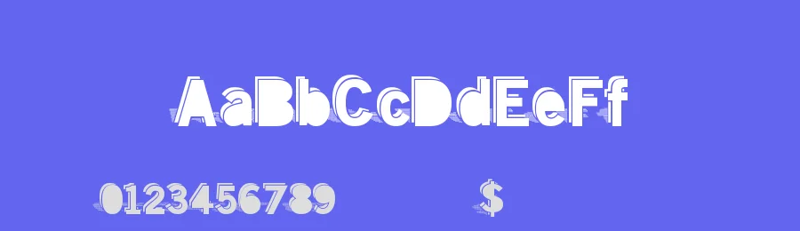 Double Shadow by Xerographer Fonts — Decorative Font — thumbnail 3