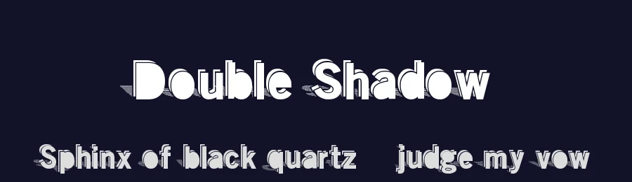 Double Shadow by Xerographer Fonts — Decorative Font — thumbnail 2