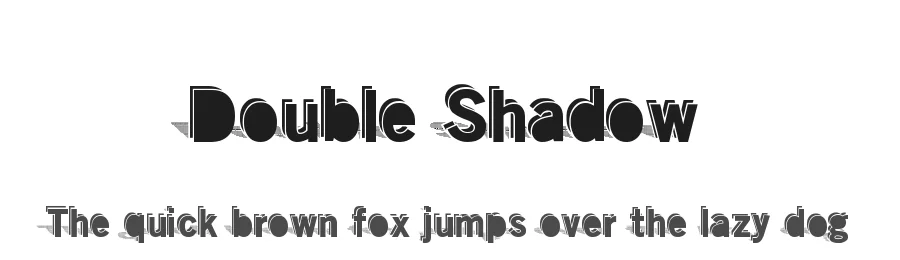Double Shadow by Xerographer Fonts — Decorative Font