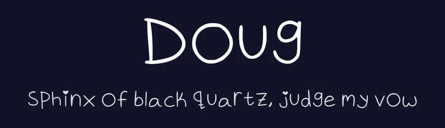 Doug by Greggory — Script Handwritten Font — thumbnail 2