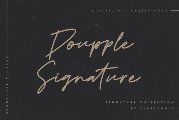 Doupple Signature Font by Dierstudio — Script Handwritten Font