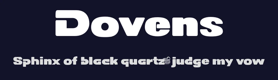 Dovens by twinletter — Display Font — thumbnail 2